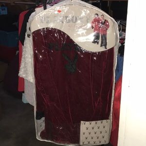 A playboy bunny robe costume